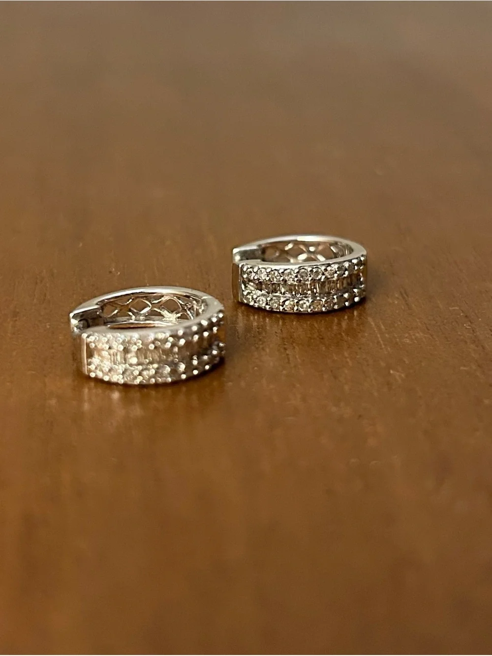 White Diamond Rhodium Over Sterling Silver Earrings 0.50ctw